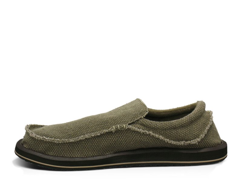 Sanuk Chiba Men's Shoes Brown | Canada 273MQZ